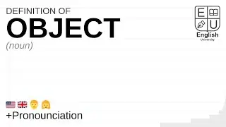 OBJECT meaning, definition & pronunciation | What is OBJECT? | How to say OBJECT