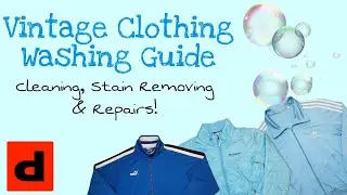 Vintage Clothing Cleaning Guide - How to Wash, Fix + Repair ready to sell on depop!!