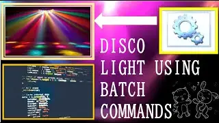 Creating Disco Light effects 💡 with simple batch script commands ! | color command in command prompt
