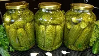 Маринованные огурцы на зиму без стерилизации. Хрустящие, ароматные и очень вкусные!
