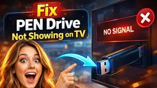 How to Fix PEN Drive is Not Showing on TV | Connecting USB Flash drive | Get USB to Work on TV