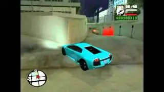 Grand theft auto:san-andreas drag race in lamborghini murcielago