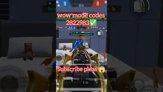 new wow mode codes in bgmi || wow mode code 