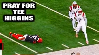 Tee Higgins SCARY Head Injury | New England Patriots vs Cincinnati Bengals 2025 NFL Highlights