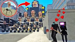 МОДЕРНИРОВАННЫЙ GMAN SKIBIDI ТУАЛЕТ КРАБ КОНТРОЛЬ устроил засаду ТВ ЖЕНЩИНЕ В Garry`s Mod!