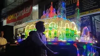 Masjid dari Botol bekas ikut takbir keliling Troso