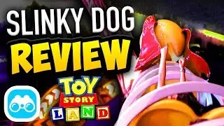 Slinky Dog Dash Coaster REVIEW in Toy Story Land! - Disney Vlog #4