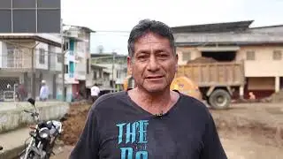 Trabajos para la Colocación de Asfalto en La Parroquia San Luis de Pambil.