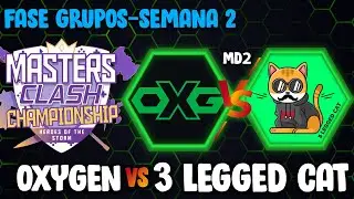 [MastersClash] Oxygen (Hardos) x 3 Legged Cat | Fase Grupos - Semana 2 [PT-BR] HOTS 2022