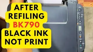 Canon G Series Printer After Refilling Black ink Problem Solve