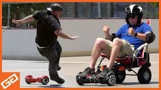 Hoverboard Cart Relay Race Challenge - Geekify Guys