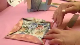 Оригами цветы из ткани  Фуксия