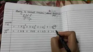 Computer: Binary Number to Decimal Number Conversion (without fractional part)