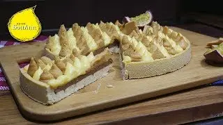 Тарт курд маракуйя и взбитый ганаш из карамелизированного шоколада