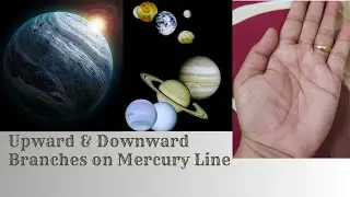 #Palmistry - How to work Mercury line or  Health line Branches on Palm (English)
