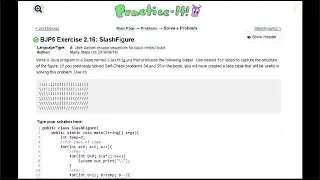 Java Practice It || 2.15 printDesign || nested for loops