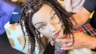 Use Mannequins to Practice loc Techniques Using Dreadlock Machine