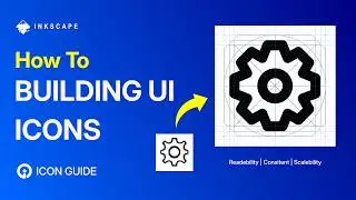 How To Create Gear UI Icon in Inkscape | Clean Vector Workflow