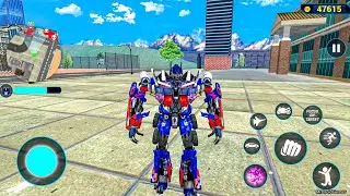 Optimus Prime Multiple Transformation Jet Robot Car Game 2020 - Android Gameplay