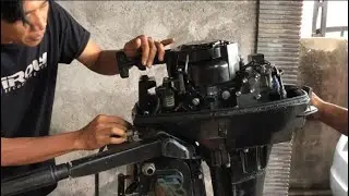Mesin Tempel 15 PK Step by Step cara Merakit Sampai Hidup