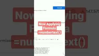 convert number into text in google sheet use Add-on #shorts #googlesheets #excel