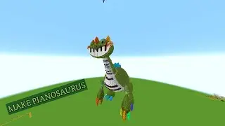 Make PIANOSAURUS in Minecraft: Timelapse