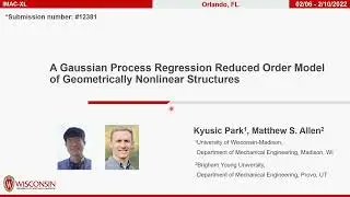 IMAC 2022 - A Gaussian Process Regression Reduced Order Model of Geometrically Nonlinear Structures