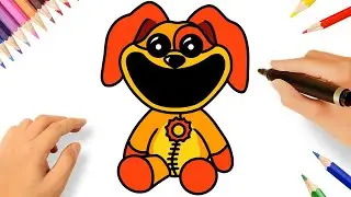 HOW TO DRAW DOGDAY FROM POPPY PLAYTIME 🐶☀️
