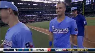 Josh Jung Walkoff single vs Twins | Fielding error
