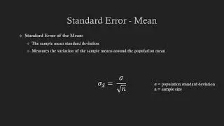 How to Calculate Standard Error