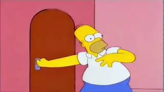 Homer Simpson Open The Door    Green Scree
