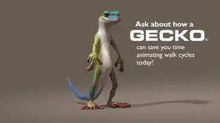 Gecko walk cycle