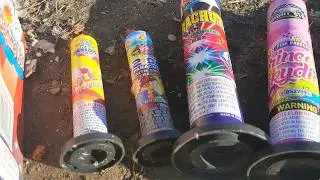 Lighting Parachute Fireworks!