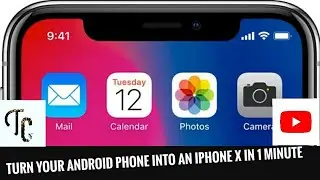 Turn Your ANDROID Phone Into an iphone X in 1 MINUTE !