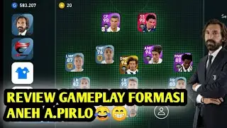 REVIEW GAMEPLAY FORMASI ANEH A.PIRLO • PES MOBILE 2021