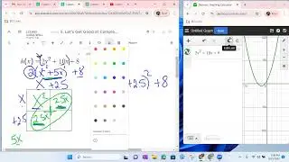 Compete the Square Vertex Form Quadratics