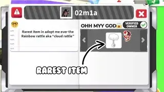 I Found Someone With The RAREST ITEM In ADOPT ME... 😱