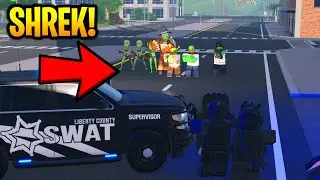 SHREK TAKES OVER RIVER CITY... HUGE ARMY OF OGRES! ER:LC Roblox Roleplay