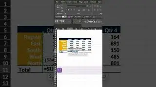 Excel AutoSum and Alt + = Shortcut! 