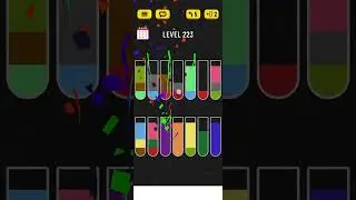 Water sort puzzle level 223 #walkthrough #watersortpuzzlegame #watersortpuzzle