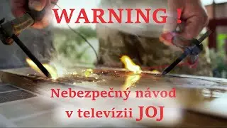 Návod na samovraždu v TV JOJ ! Ako sa samozavraždiť pri vypaľovaní do dreva v priamom prenose?