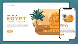 Build A Responsive Website landing page using | HTML & CSS | Landing page using html and css
