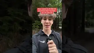 How I Spent My YouTube Paycheck as a 16 Year Old 🧑‍💻💰