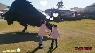 Влог15  Цэвэр агаарт гараарай найзуудаа~Чингисийн хүрээ амралт 산책 가고 싶어요~ 뛰어놀기 제일 좋아요~
