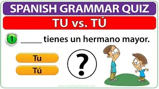 TU vs. TÚ Spanish Quiz | Can you get 20/20 correct? | Learn Spanish Grammar | Spanish Quizzes