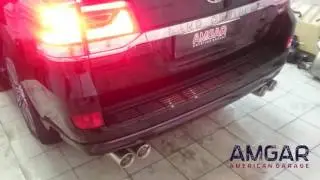 Звук выхлопной системы GANADOR на Toyota Land Cruiser 200
