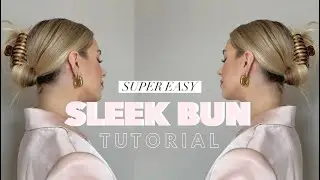 SLEEK BUN TUTORIAL (THICK HAIR EDITION) | Sophie Suchan
