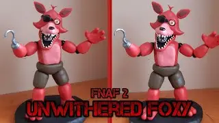 UNWITHERED FOXY / FNAF / CLAY / PLASTILINA