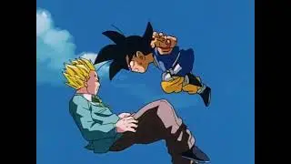 Goku vs Gohan, Goten and Vegeta  Dragon ball GT