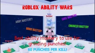 BEST Ability Mastery to use for grinding punches! (OP!) ROBLOX Ability Wars
